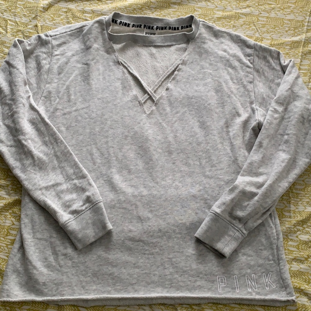 Like new PINK gray sweatshirt